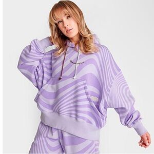 Nike Women’s Purple Phoenix Fleece Swirl Oversized Hoodie Sweatshirt Size S NWT